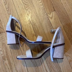 Vince Camuto Nude Block Heel